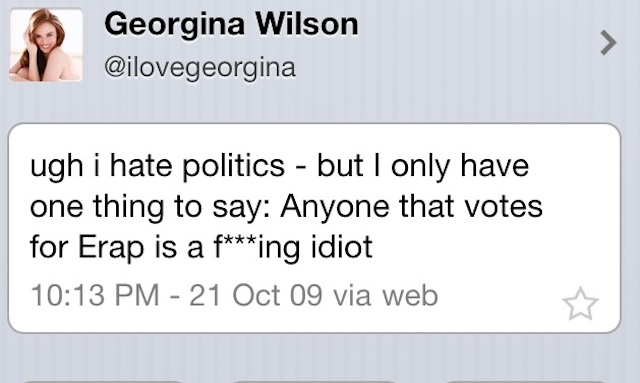 Georgina Wilson clarifies tweet
Jake Ejercito And Georgina Wilson