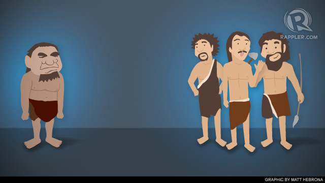 How did humans beat neanderthals image