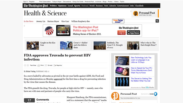 Us Fda Approves Hiv Prevention Drug